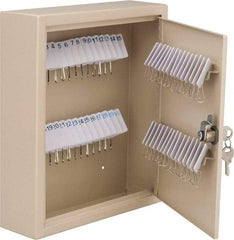 Master Lock - 60 Keys, Almond Key Storage Cabinet - 10-3/4" Wide x 3" Deep x 12-1/4" High - Top Tool & Supply