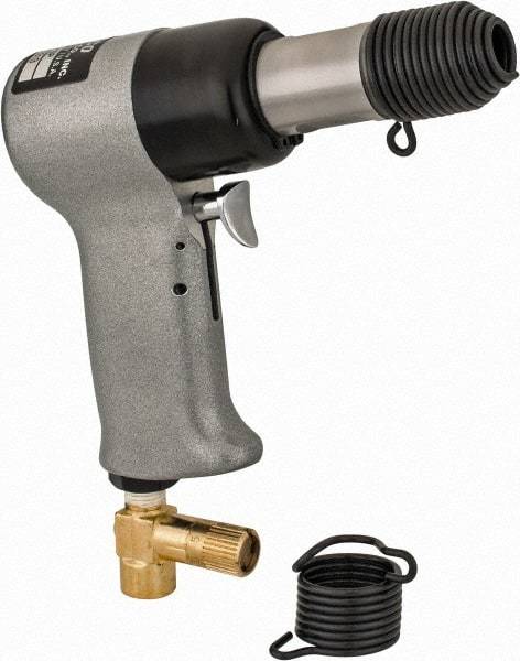 US Airtool - 3/32 & 5/32" Capacity, Air Riveting Hammer - 2-1/4" Long Stroke, 1/4" Inlet - Top Tool & Supply