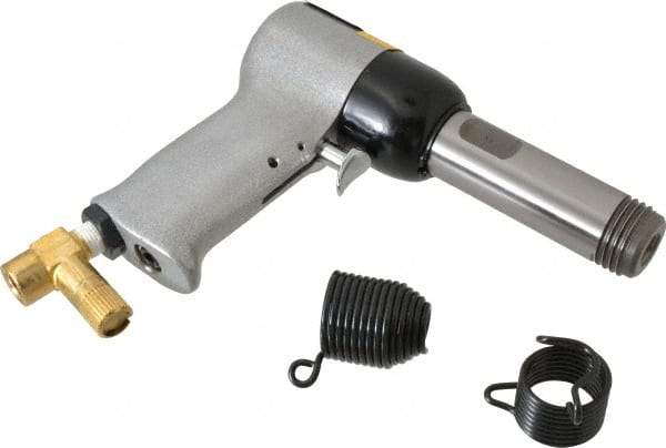 US Airtool - 1/4 & 3/16" Capacity, Air Riveting Hammer - 3-1/16" Long Stroke, 1/4" Inlet - Top Tool & Supply