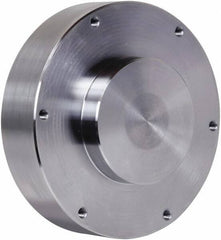 Pratt Burnerd America - Adapter Back Plate for 8" Diam Self Centering Lathe Chucks - Blank Mount, 2-1/4" Through Hole Diam, Steel - Top Tool & Supply