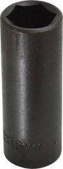 Proto - 3/8" Drive 18mm Deep Impact Socket - 6 Points, 2-47/64" OAL - Top Tool & Supply