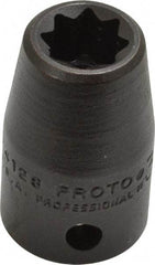 Proto - 1/2" Drive 3/8" Standard Impact Socket - 8 Points, 1-1/2" OAL - Top Tool & Supply