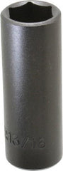 Proto - 1/2" Drive 13/16" Deep Impact Socket - 6 Points, 3-1/4" OAL - Top Tool & Supply