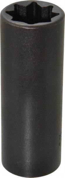 Proto - 1/2" Drive 11/16" Deep Impact Socket - 8 Points, 3-1/4" OAL - Top Tool & Supply