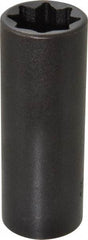 Proto - 1/2" Drive 11/16" Deep Impact Socket - 8 Points, 3-1/4" OAL - Top Tool & Supply