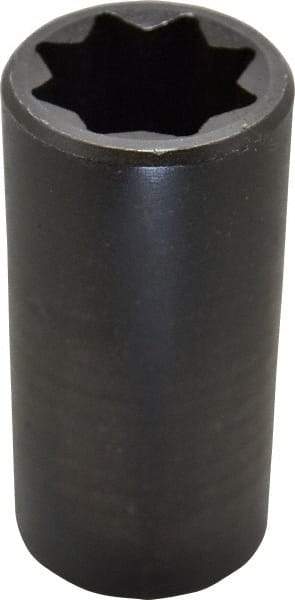 Proto - 1/2" Drive 1" Deep Impact Socket - 8 Points, 3-1/2" OAL - Top Tool & Supply