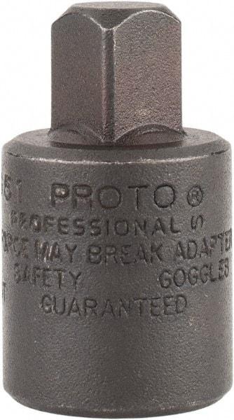 Proto - 3/8 Male 1/2 Female Impact Drive Adapter - 1-7/16" OAL - Top Tool & Supply