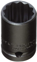 Proto - 1/2" Drive 14mm Standard Impact Socket - 12 Points, 1-1/2" OAL - Top Tool & Supply