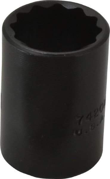 Proto - 1/2" Drive 20mm Standard Impact Socket - 12 Points, 1-1/2" OAL - Top Tool & Supply