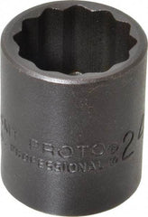 Proto - 1/2" Drive 24mm Standard Impact Socket - 12 Points, 1-1/2" OAL - Top Tool & Supply