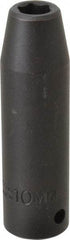 Proto - 1/2" Drive 10mm Deep Impact Socket - 6 Points, 3-1/4" OAL - Top Tool & Supply