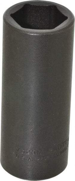 Proto - 1/2" Drive 25mm Deep Impact Socket - 6 Points, 3-1/2" OAL - Top Tool & Supply