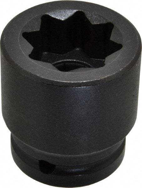 Proto - 3/4" Drive 1" Standard Impact Socket - 8 Points, 2-1/8" OAL - Top Tool & Supply