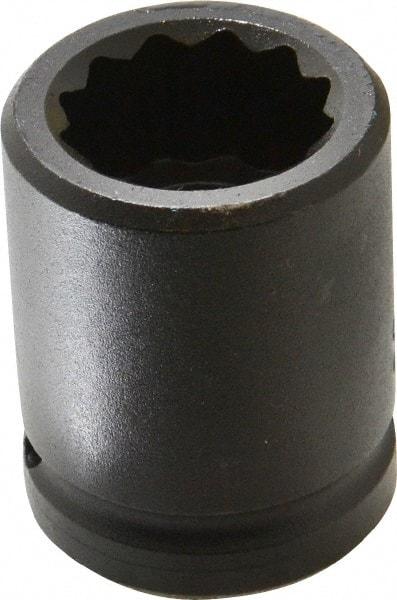 Proto - 3/4" Drive 1" Standard Impact Socket - 12 Points, 2" OAL - Top Tool & Supply