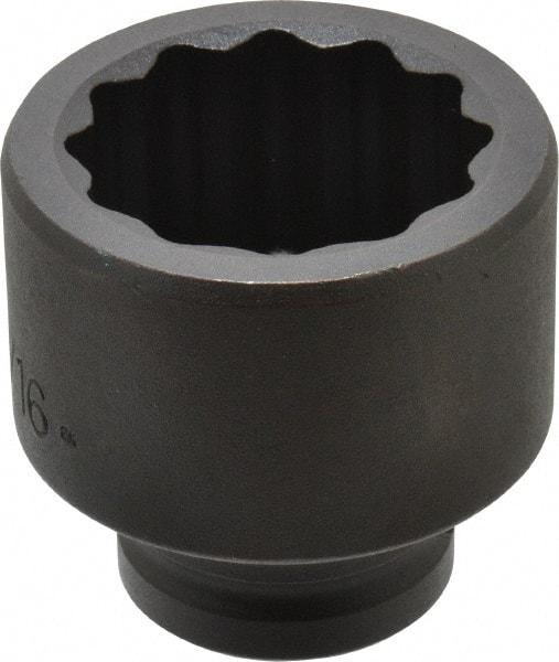 Proto - 3/4" Drive 1-13/16" Standard Impact Socket - 12 Points, 2-5/8" OAL - Top Tool & Supply