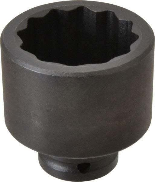 Proto - 3/4" Drive 2-1/8" Standard Impact Socket - 12 Points, 3-3/32" OAL - Top Tool & Supply