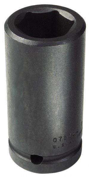 Proto - 3/4" Drive 9/16" Deep Impact Socket - 6 Points, 3-1/4" OAL - Top Tool & Supply