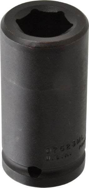 Proto - 3/4" Drive 23mm Deep Impact Socket - 6 Points, 3-1/4" OAL - Top Tool & Supply