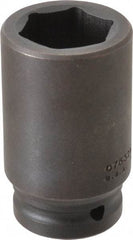 Proto - 3/4" Drive 32mm Deep Impact Socket - 6 Points, 3-1/4" OAL - Top Tool & Supply