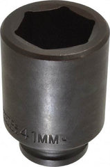 Proto - 3/4" Drive 41mm Deep Impact Socket - 6 Points, 3-1/2" OAL - Top Tool & Supply