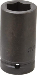 Proto - 1" Drive 1-3/8" Deep Impact Socket - 6 Points, 3-3/4" OAL - Top Tool & Supply