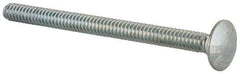 Value Collection - #10-24 UNC 2-1/2" Length Under Head, Standard Square Neck, Carriage Bolt - Grade 2 Steel, Zinc-Plated Finish - Top Tool & Supply