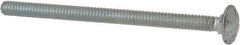 Value Collection - #10-24 UNC 3" Length Under Head, Standard Square Neck, Carriage Bolt - Grade 2 Steel, Zinc-Plated Finish - Top Tool & Supply