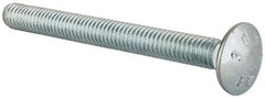 Value Collection - 5/16-18 UNC 3-1/4" Length Under Head, Standard Square Neck, Carriage Bolt - Grade 2 Steel, Zinc-Plated Finish - Top Tool & Supply