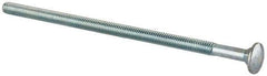 Value Collection - 5/16-18 UNC 7" Length Under Head, Standard Square Neck, Carriage Bolt - Grade 2 Steel, Zinc-Plated Finish - Top Tool & Supply