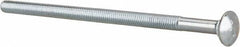 Value Collection - 3/8-16 UNC 7-1/2" Length Under Head, Standard Square Neck, Carriage Bolt - Grade 2 Steel, Zinc-Plated Finish - Top Tool & Supply