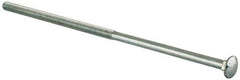 Value Collection - 3/8-16 UNC 11" Length Under Head, Standard Square Neck, Carriage Bolt - Grade 2 Steel, Zinc-Plated Finish - Top Tool & Supply