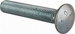 Value Collection - 3/4-10 UNC 4-1/2" Length Under Head, Standard Square Neck, Carriage Bolt - Grade 2 Steel, Zinc-Plated Finish - Top Tool & Supply