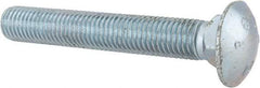 Value Collection - 3/4-10 UNC 5" Length Under Head, Standard Square Neck, Carriage Bolt - Grade 2 Steel, Zinc-Plated Finish - Top Tool & Supply