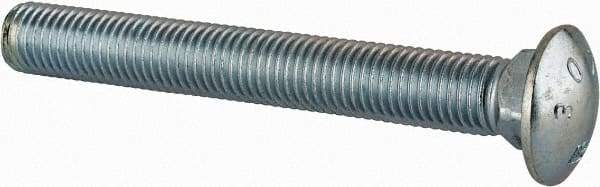 Value Collection - 3/4-10 UNC 6" Length Under Head, Standard Square Neck, Carriage Bolt - Grade 2 Steel, Zinc-Plated Finish - Top Tool & Supply