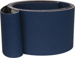 Norton - 3" Wide x 132" OAL, 24 Grit, Zirconia Alumina Abrasive Belt - Zirconia Alumina, Very Coarse, Coated, Y Weighted Cloth Backing, Series R824 - Top Tool & Supply