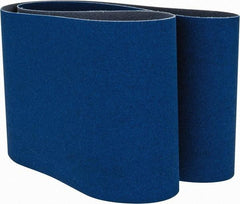 Norton - 6" Wide x 48" OAL, 80 Grit, Zirconia Alumina Abrasive Belt - Zirconia Alumina, Medium, Coated, Y Weighted Cloth Backing, Dry, Series R821 - Top Tool & Supply