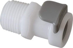 CPC Colder Products - 3/8" Outside Diam, 3/8 NPT, Acetal Push-to-Connect Tube Female Connector - 120 Max psi, White - Top Tool & Supply