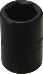 Proto - 3/8" Drive 12mm Standard Impact Socket - 6 Points, 1-1/32" OAL - Top Tool & Supply