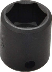 Proto - 3/8" Drive 11/16" Standard Impact Socket - 6 Points, 1-3/32" OAL - Top Tool & Supply