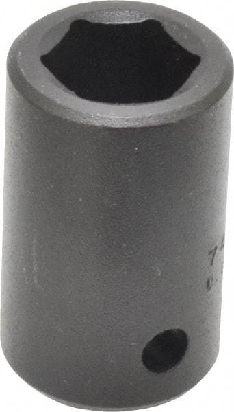 Proto - 1/2" Drive 9/16" Standard Impact Socket - 6 Points, 1-1/2" OAL - Top Tool & Supply