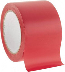 NMC - Red Solid Color Vinyl Tape - 3" Wide x 108' Long x 0.002" Thick, General Traffic - Top Tool & Supply