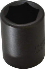 Proto - 1/2" Drive 22mm Standard Impact Socket - 6 Points, 1-39/64" OAL - Top Tool & Supply