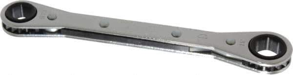 Proto - 3/8" x 7/16" 6 Point Ratcheting Box Wrench - Double End, 5-1/2" OAL, Steel - Top Tool & Supply