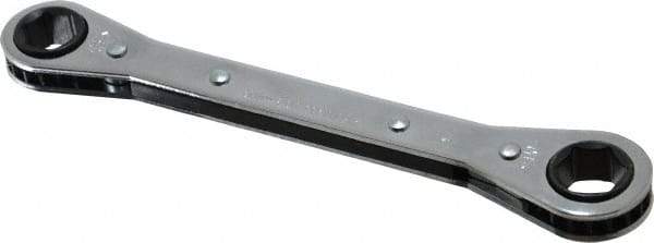 Proto - 1/2" x 9/16" 6 Point Ratcheting Box Wrench - Double End, 6-3/4" OAL, Steel - Top Tool & Supply