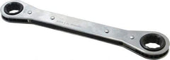 Proto - 5/8" x 11/16" 12 Point Ratcheting Box Wrench - Double End, 8-3/32" OAL, Steel - Top Tool & Supply