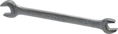 Proto - 5/16" x 3/8" Standard Open End Wrench - 5-1/8" OAL, Double End, Satin Finish, 15° Head Angle - Top Tool & Supply