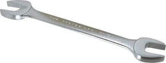 Proto - 1-1/16" x 1-1/8" Standard Open End Wrench - 12-5/8" OAL, Double End, Satin Finish, 15° Head Angle - Top Tool & Supply