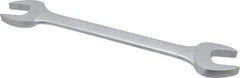 Proto - 1-3/8" x 1-7/16" Standard Open End Wrench - 15-3/4" OAL, Double End, Satin Finish, 15° Head Angle - Top Tool & Supply