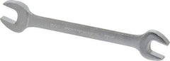 Proto - 20mm x 22mm Standard Open End Wrench - 9-1/2" OAL, Double End, Satin Finish, 15° Head Angle - Top Tool & Supply