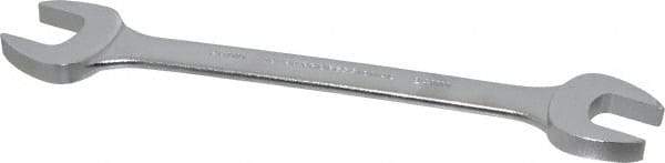 Proto - 24mm x 26mm Standard Open End Wrench - 11-3/8" OAL, Double End, Satin Finish, 15° Head Angle - Top Tool & Supply